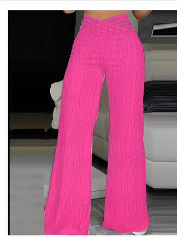 Women's High Waisted Wide Leg Trousers Casual Fashion Draping Pleated Sexy Streetwear Wide-Leg Pants Ladies Baggy Trousers Elite Boutique