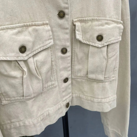 Vintage Jackets for Women Clothes Street Fashion Hip Hop Washing Aging Coat Women Jacket Loose Casual Denim Jacket Women Tops Elite Boutique