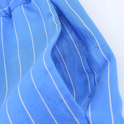 TRAFZA Women Striped Trouser Suit Turn-down Collar Long Sleeve Single-breasted Slim Shirt+High Waist Drawstring Loose Long Pants Elite Boutique