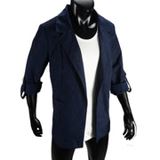 Women's Jacket Spring Summer New Arrivals Roll-up Cuffs Outerwears Lined Open Stitch Thin Jackets for Streetwear Womans Clothing Elite Boutique