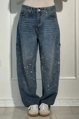 Women Autumn Winter Trouser Pants Solid Color High Waist Button Pockets Wide Leg Pants Casual Fashion Comfortable Regular Fit Elite Boutique