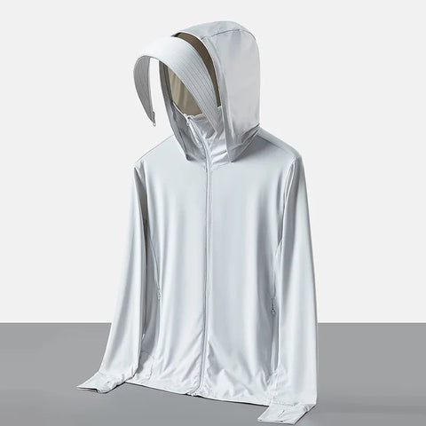 UPF50+ UV Sun Protection Shirts for Women Men Big Brim Breathable Ice Feeling Fabric Thin Ultra-Light Sunscreen Clothing Summer Elite Boutique