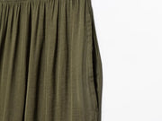 TRAF Pants for Women Fashion Spring Autumn New Solid Color Folded Chic Female Elastic High Waist Wide Leg Trousers Mujer Elite Boutique