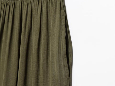 TRAF Pants for Women Fashion Spring Autumn New Solid Color Folded Chic Female Elastic High Waist Wide Leg Trousers Mujer Elite Boutique