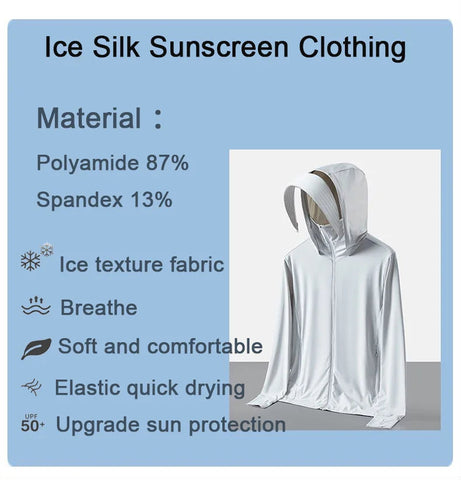 UPF50+ UV Sun Protection Shirts for Women Men Big Brim Breathable Ice Feeling Fabric Thin Ultra-Light Sunscreen Clothing Summer Elite Boutique