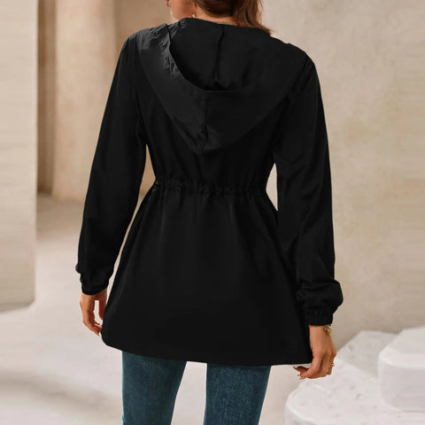 Women'S Jacket Tourism Outdoor Hiking Waterproof Rain Poncho Raincoat Hooded Rain Coat High-Quality Jackets Hiking Clothes Elite Boutique