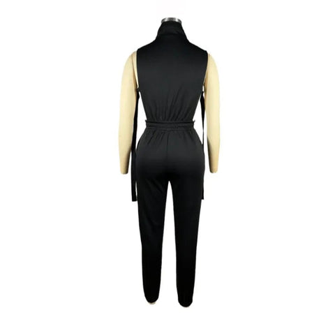 Jumpsuits for Women 2024 Summer Sexy Spicy Girl Side Button Zipper Sleeveless 4 Pocket Jumpsuit Streetwear Fashion Overalls Elite Boutique