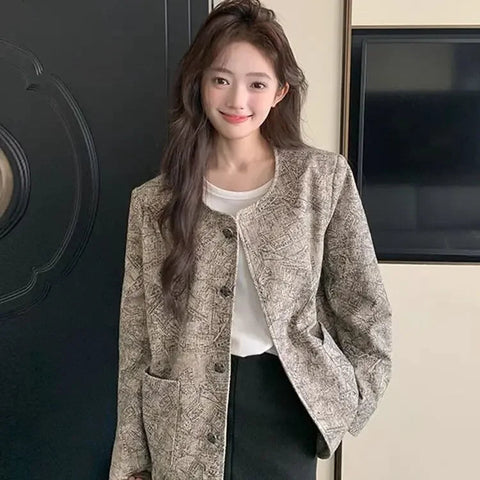 Women's Jackets High Quality Long Sleeve Female Coat Spring Autumn New Products Luxury Sale Cheap Lined Korean Style Casual Elite Boutique