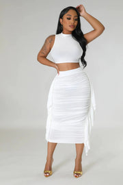 two piece set for women sets women 2 piece summer 2 pieces outfits birthday outfit woman tops skirts wholesale clothes 2023 Elite Boutique