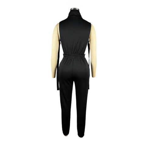 Jumpsuits for Women 2024 Summer Sexy Spicy Girl Side Button Zipper Sleeveless 4 Pocket Jumpsuit Streetwear Fashion Overalls Elite Boutique