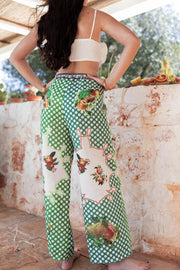 Women's New Fashion Printed Pants Comfortable Loose Trouser Casual Wide Leg Pants Female Elastic Waist Trouser Streetwear Elite Boutique