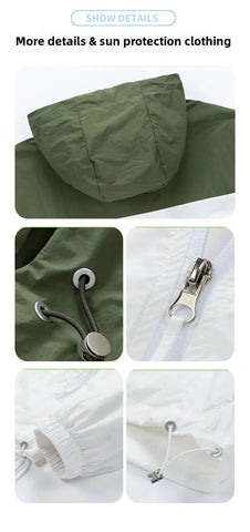 2025 UPF50+ Sun Jacket Men/Women - Lightweight UV Hoodie, Quick-Dry Outdoor Windbreaker, Fishing Running Coat Elite Boutique