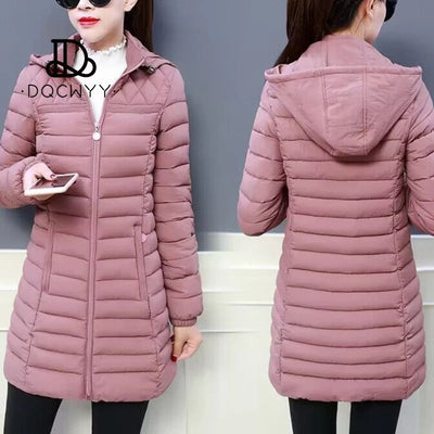 Women's Jacket Fashion Loose Down Cotton Women Coats Parkas Casual Warm Outerwear Hooded Winter Jacket Oversize 6XL Overcoat Elite Boutique