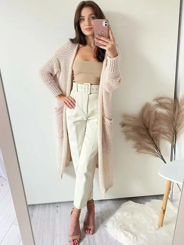 TRAF Women Pants High waist Trousers Office Wear for Women Professional Autumn Cropped Pants Office outfits Women's Formal Pants Elite Boutique