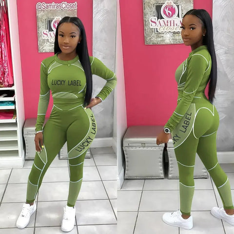 Casual Women's Long Sleeve Hoodie Set Printed Fashion Autumn Sportswear Two Pieces Outfit Comfortable Streetwear Style Elite Boutique