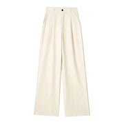 TRAF Women's Formal Pants Office Wear Women Striped Grey Black Pants Woman High Waist Baggy Suit Pants Casual Wide Leg Trousers Elite Boutique