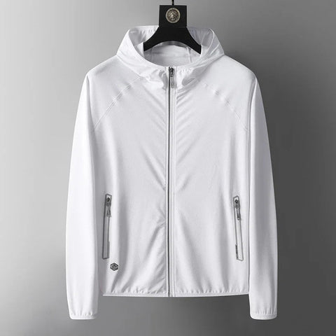 UPF50+ Summer UV Protection Hoodie Coat Unisex Breathable Ice Silk Outdoor Sports Couple's Beach Street Lightweight Skin Jacket Elite Boutique