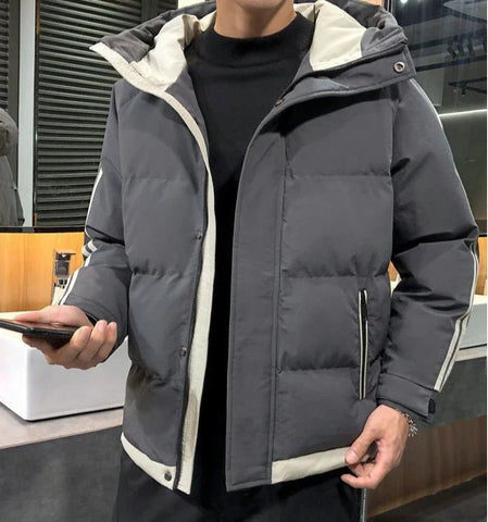Hoodie Jacket Man Printed Winter Down Coat for Men Cold Casual Fast Delvery Stylish Aesthetic Cheap Sale Joker Deals Work New In Elite Boutique