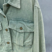 Vintage Jackets for Women Clothes Street Fashion Hip Hop Washing Aging Coat Women Jacket Loose Casual Denim Jacket Women Tops Elite Boutique