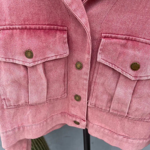 Vintage Jackets for Women Clothes Street Fashion Hip Hop Washing Aging Coat Women Jacket Loose Casual Denim Jacket Women Tops Elite Boutique