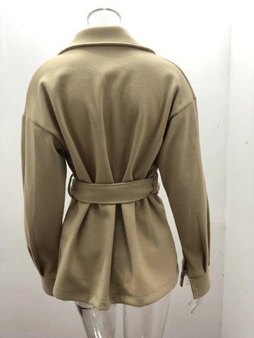 Women Fashion Jacket Fall/Winter 2024 New Lapel Single Breasted Thickened Windproof Thermal Coats Elegant Versatile Daily Wear Elite Boutique