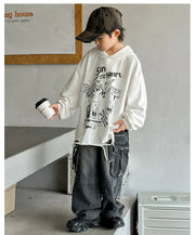 Hoodie Kids Boys 2024 Autumn Teenager Clothes Kids Casual Cotton Hooded Sweatshirt Tops Costume 5 6 7 8 9 10 11 12 13 14 Years Elite Boutique