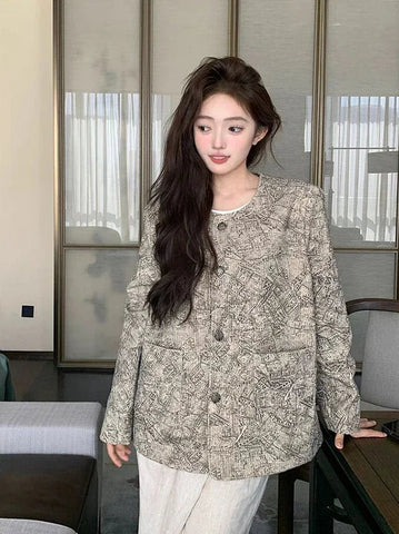 Women's Jackets High Quality Long Sleeve Female Coat Spring Autumn New Products Luxury Sale Cheap Lined Korean Style Casual Elite Boutique