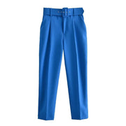 TRAF Women Pants High waist Trousers Office Wear for Women Professional Autumn Cropped Pants Office outfits Women's Formal Pants Elite Boutique