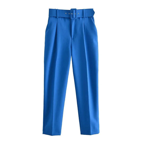 TRAF Women Pants High waist Trousers Office Wear for Women Professional Autumn Cropped Pants Office outfits Women's Formal Pants Elite Boutique
