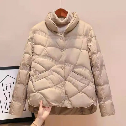 Women Jacket 2025 New Autumn Winter Parkas Female Light Thin Down Cotton Coat Femme Casual Short Warm Basic Outerwear Ladies Top Elite Boutique