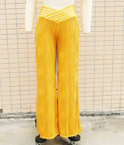Women's High Waisted Wide Leg Trousers Casual Fashion Draping Pleated Sexy Streetwear Wide-Leg Pants Ladies Baggy Trousers Elite Boutique