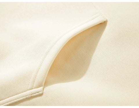 Hoodie Men 500g Fleece thicken Loose Solid Unisex Oversized Basic Autumn Winter Warm Women Sweatshirts Hooded Pullovers Male Top Elite Boutique