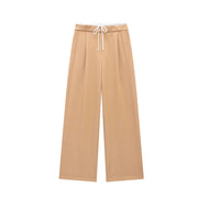 TRAF Pants Women 2024 Trousers Casual Wide Pants Woman office wear Wide leg Pants Women Autumn Baggy Black High Waist Trousers Elite Boutique