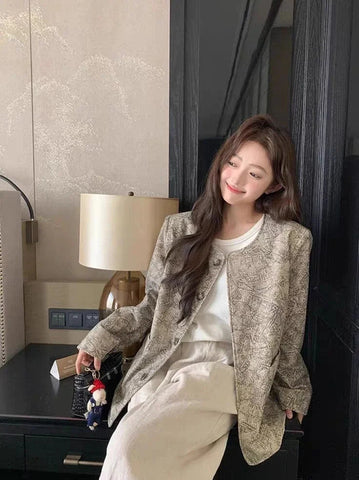 Women's Jackets High Quality Long Sleeve Female Coat Spring Autumn New Products Luxury Sale Cheap Lined Korean Style Casual Elite Boutique