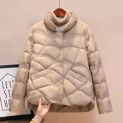 Women Jacket 2025 New Autumn Winter Parkas Female Light Thin Down Cotton Coat Femme Casual Short Warm Basic Outerwear Ladies Top Elite Boutique