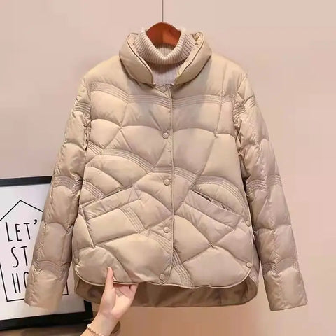 Women Jacket 2025 New Autumn Winter Parkas Female Light Thin Down Cotton Coat Femme Casual Short Warm Basic Outerwear Ladies Top Elite Boutique