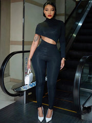 Black Long Sleeve Zip Up Sexy Bodycon Jumpsuit. My Store