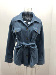 Women Fashion Jacket Fall/Winter 2024 New Lapel Single Breasted Thickened Windproof Thermal Coats Elegant Versatile Daily Wear Elite Boutique