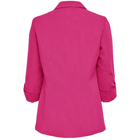 Women's Jacket Spring Summer New Arrivals Roll-up Cuffs Outerwears Lined Open Stitch Thin Jackets for Streetwear Womans Clothing Elite Boutique