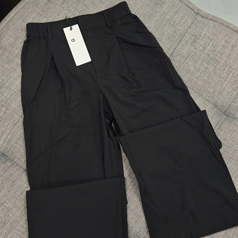 Women Comfortable Fashion Wide Leg Pants Street Trousers Yoga Fitness Street Slacks Suit Pants High-Waisted Straight Trouser Elite Boutique