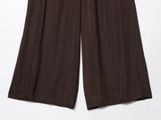 TRAF Pants for Women Fashion Spring Autumn New Solid Color Folded Chic Female Elastic High Waist Wide Leg Trousers Mujer Elite Boutique