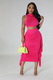 two piece set for women sets women 2 piece summer 2 pieces outfits birthday outfit woman tops skirts wholesale clothes 2023 Elite Boutique