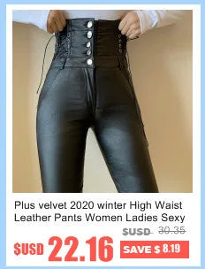 Fashion women's trousers Spring autumn new high-elastic double-breasted tight-fitting high-waisted slimming pants Women's pants Elite Boutique