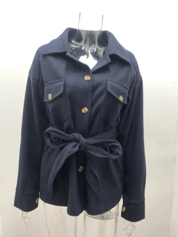 Women Fashion Jacket Fall/Winter 2024 New Lapel Single Breasted Thickened Windproof Thermal Coats Elegant Versatile Daily Wear Elite Boutique
