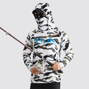 Huk Custom Men's UPF 50+ Sun Protection Hoodie Shirts Long Sleeve Lightweight SPF Outdoor UV Hiking Fishing Shirts Elite Boutique