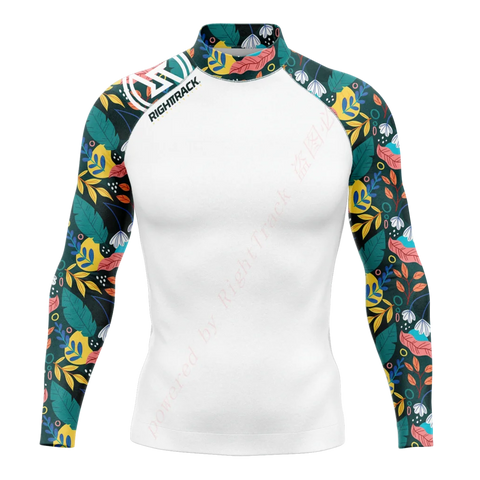 New Summer Men's Rashguard Long Sleeve Surfing Shirts Sunscreen Lycra Fabric Surf Sweatshirt UV Protection RightTrack Swimwear Elite Boutique