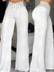 Women's High Waisted Wide Leg Trousers Casual Fashion Draping Pleated Sexy Streetwear Wide-Leg Pants Ladies Baggy Trousers Elite Boutique