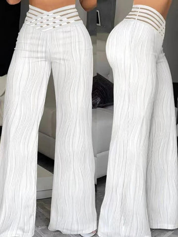 Women's High Waisted Wide Leg Trousers Casual Fashion Draping Pleated Sexy Streetwear Wide-Leg Pants Ladies Baggy Trousers Elite Boutique