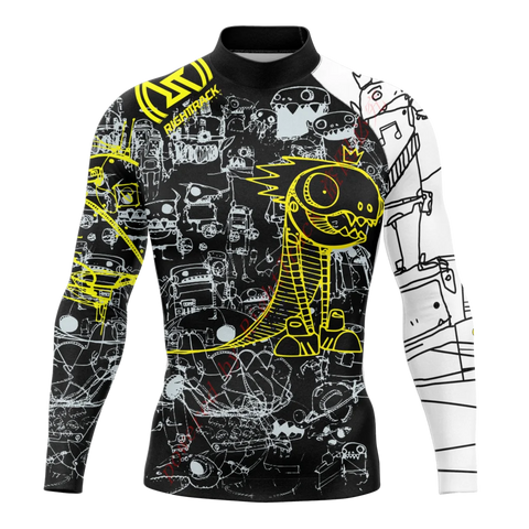 New Summer Men's Rashguard Long Sleeve Surfing Shirts Sunscreen Lycra Fabric Surf Sweatshirt UV Protection RightTrack Swimwear Elite Boutique