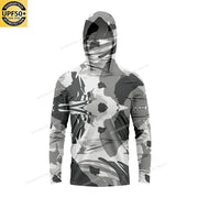 Custom Men's UPF 50+ Sun Protection Hoodie Shirts Long Sleeve Lightweight SPF Outdoor UV Hiking Fishing Shirts Elite Boutique